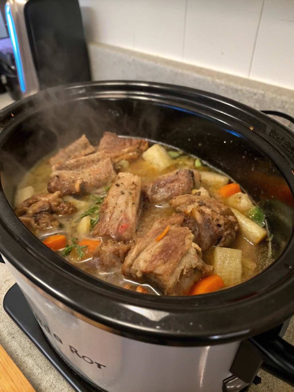neck bones crock pot