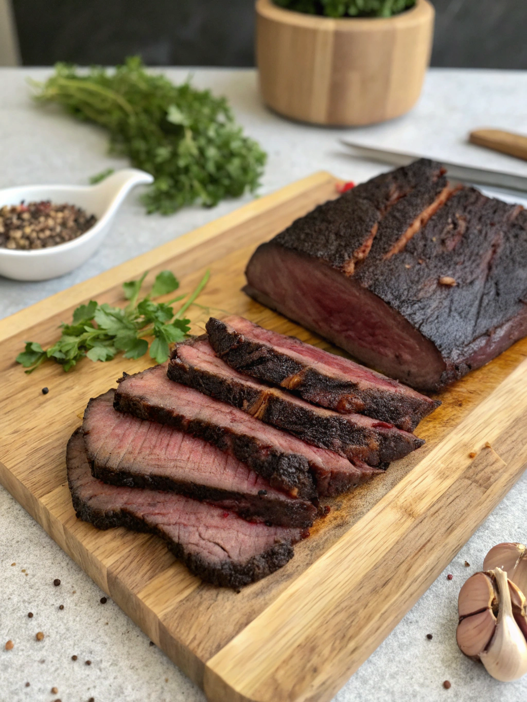 Ingredients for smoked beef cheeks