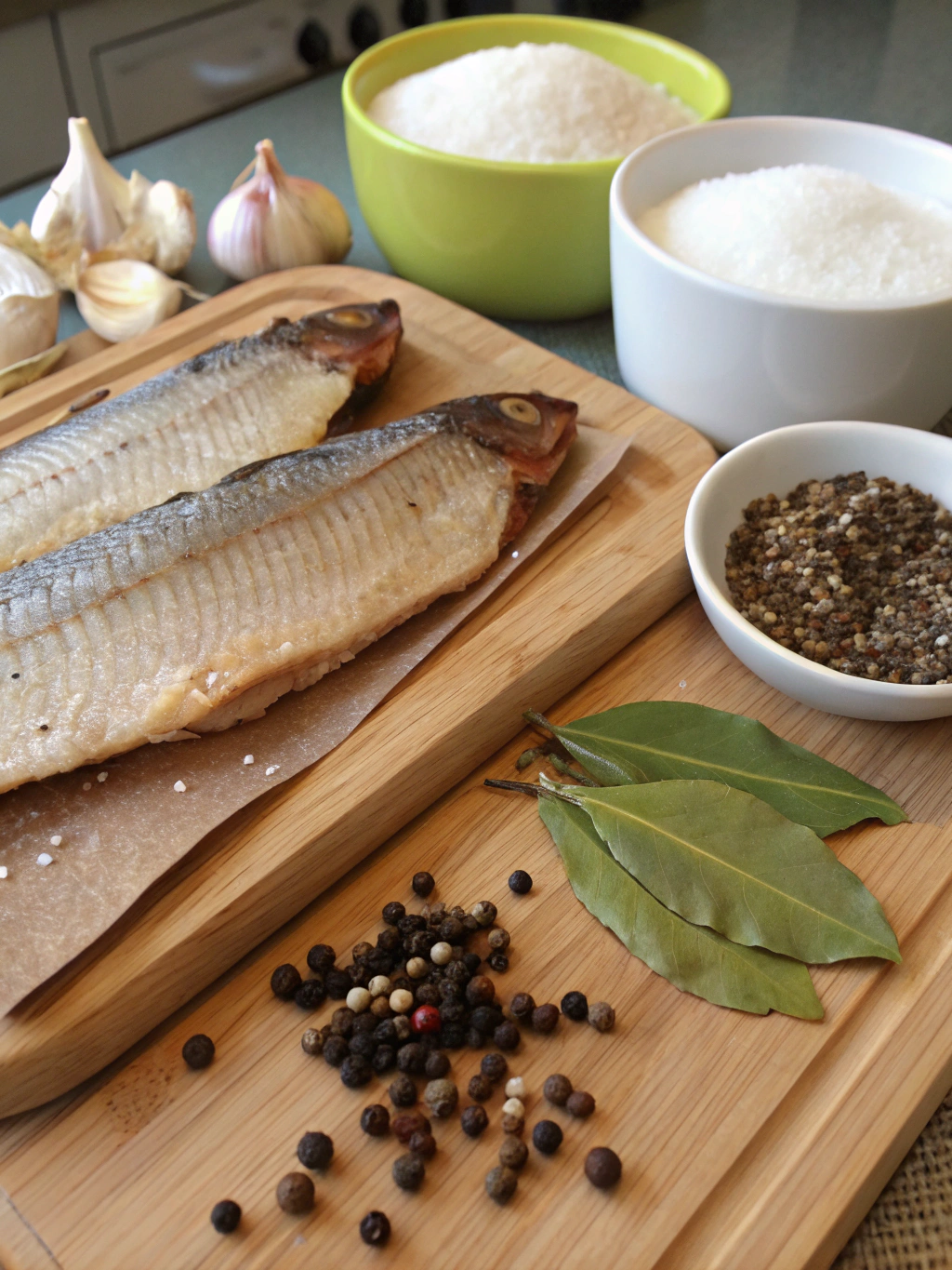 Ingredients for smoked fish brine recipe